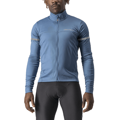 Castelli Fondo 2 Mens Cycling Jersey (Steel Blue/Blue Reflex)