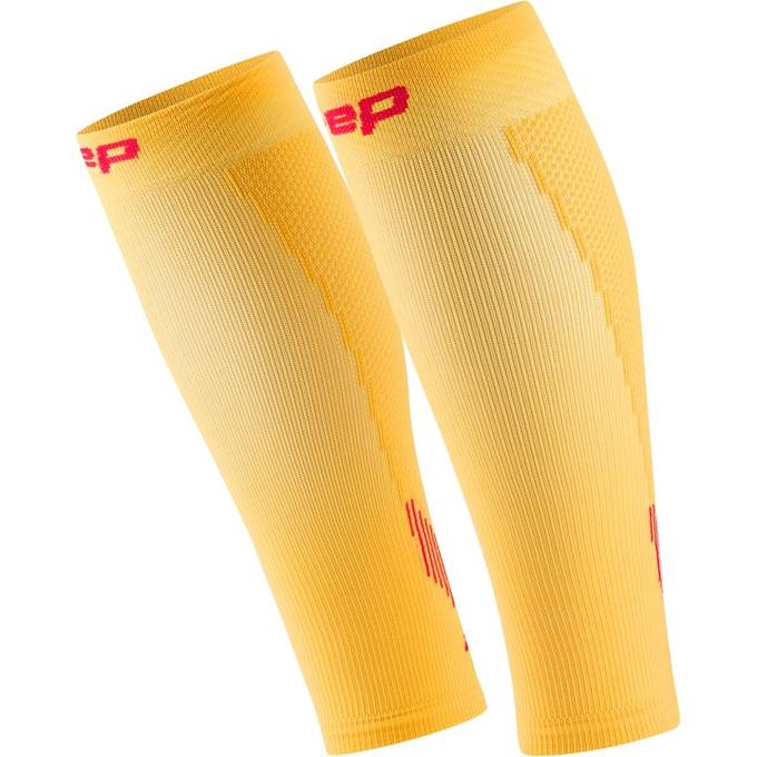CEP Compression Core Run 5.0 Women's Calf Sleeves (Marigold/Burgundy)