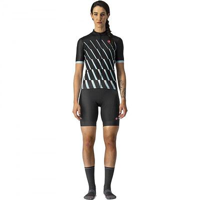 Castelli Pendio Women's Cycling Jersey (Light Black/Sky Light White)