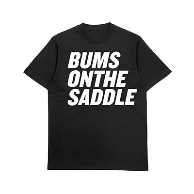 BUMSONTHESADDLE Kids T-shirt (Black/White)