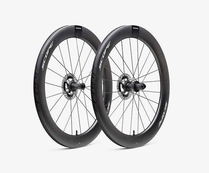 Scope R6 Carbon Tubeless Ready Disc Brake Wheel - Shimano (Black)