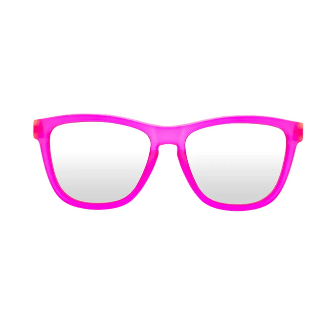 Craycol Pink Party Sunglasses (Icy White Reflective/Transparent Pink)