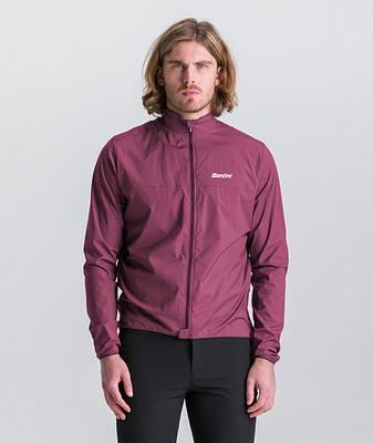 Santini Ventus Wind Men's Cycling Jacket (Burgundy)