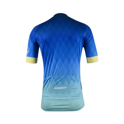 Gambitt Classic Mens Cycling Jersey (Cerulean Yellow)