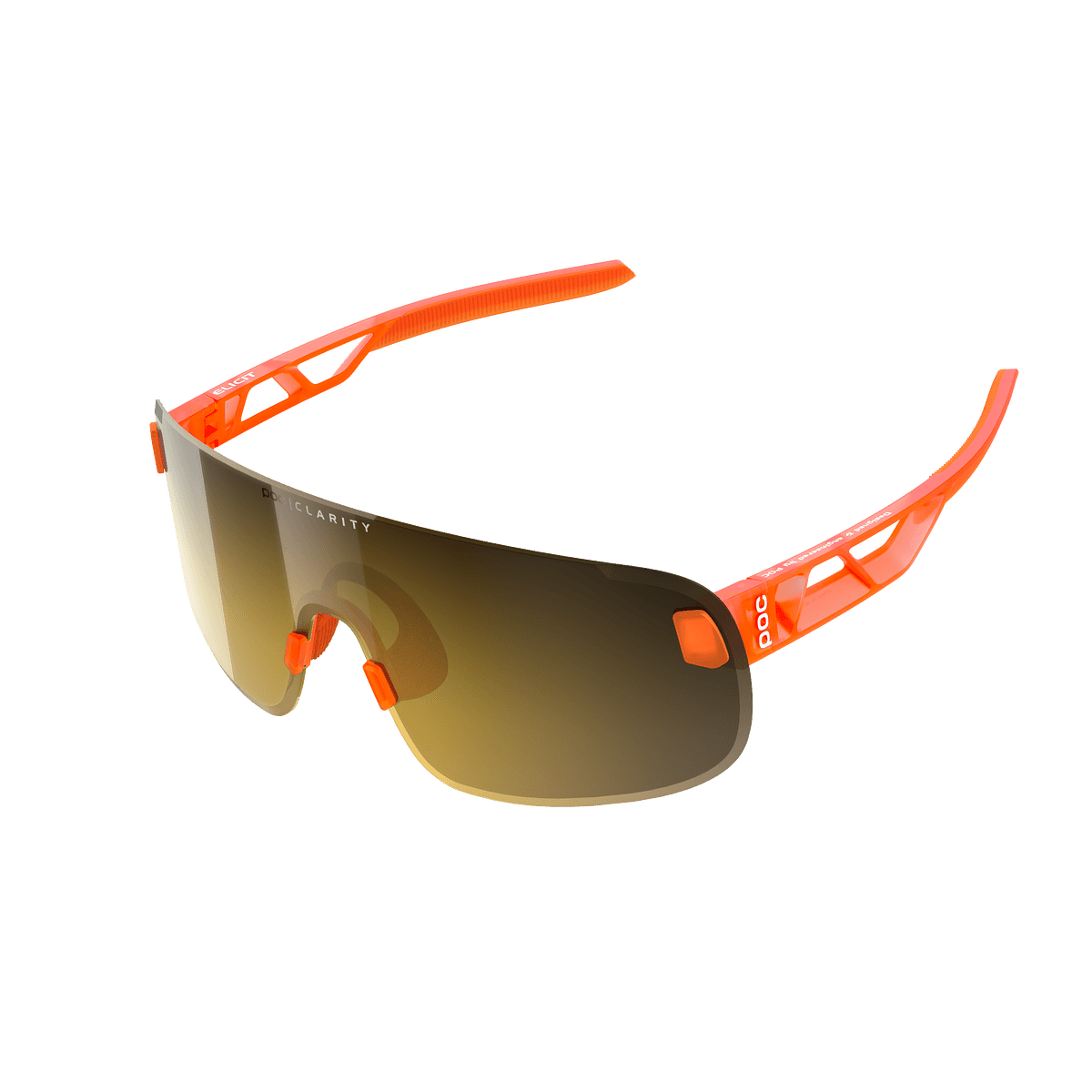 POC Elicit Sport Sunglasses (Fluorescent Orange Translucent)