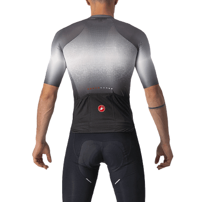 Castelli Aero Race 6.0 Mens Cycling Jersey (Light Black/Dark Gray)