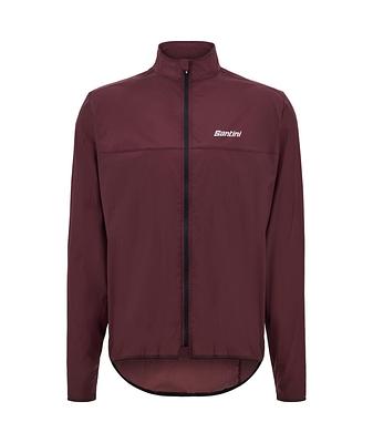 Santini Ventus Wind Men's Cycling Jacket (Burgundy)