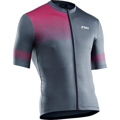 Northwave Origin Mens Cycling Jersey (Dark Grey/Red)