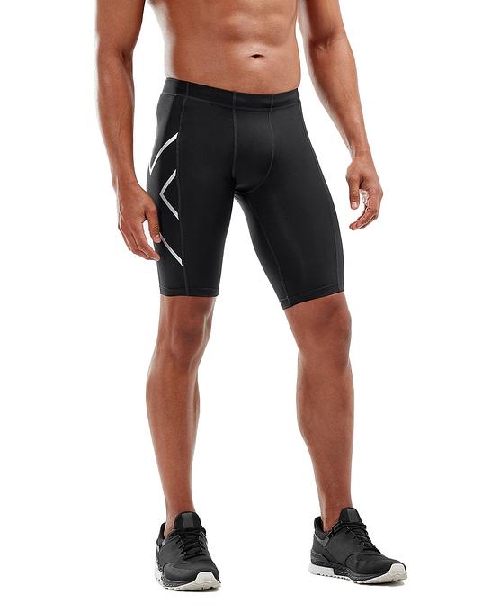 2XU Core Men's Compression Shorts (Black/Silver)