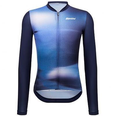 Santini Ombra Eco Sleek Men's Cycling Jersey (Blue)