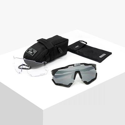 Scicon Aeroshade XL Sport Sunglasses (Multimirror Silver/Black Gloss)