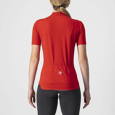 Castelli Anima 3 Women's Cycling Jersey (Red/Black)