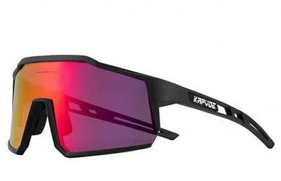 Kapvoe KE9022 Sport Sunglasses (Red/Black)