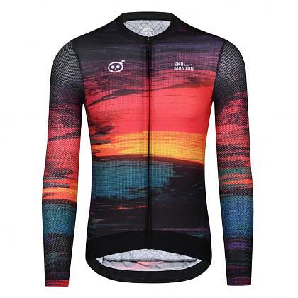 Monton Sunset Men's Long Sleeve Cycling Jersey (Print)