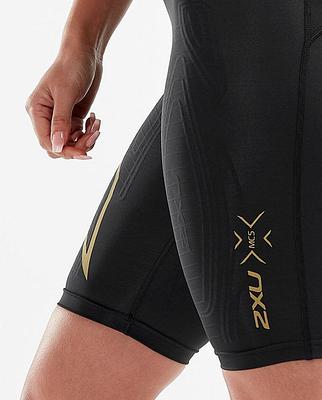 2XU WA5334B MCS Run Women's Compression Shorts (Black/Gold Reflective)