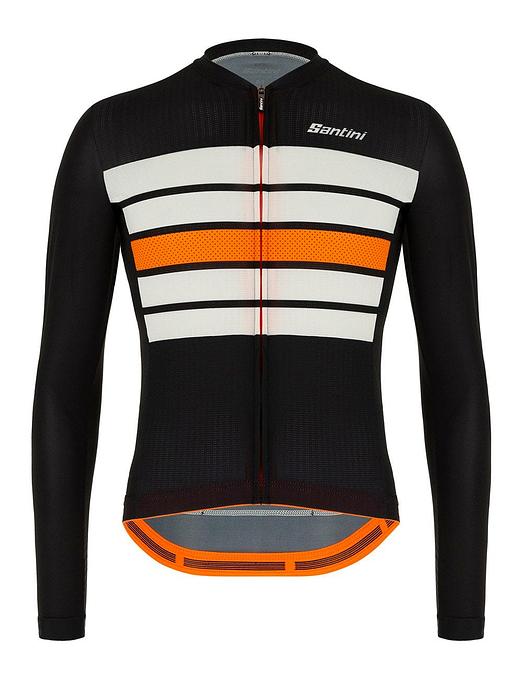 Santini Eco Sleek Bengal Mens Cycling Jersey (Black)