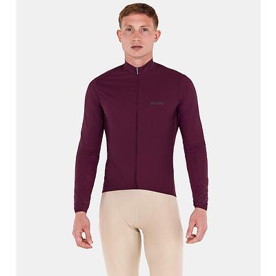 Santini Ready To Ride Wind Cycling Jacket (Burgundy)