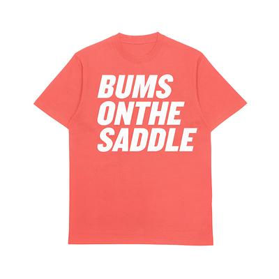 BUMSONTHESADDLE Kids T-shirt (Bright Red/White)