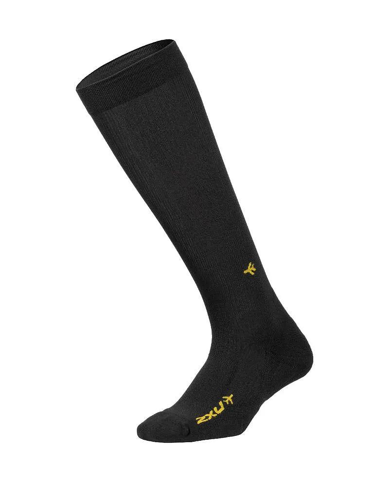 2XU UA5688E Flight Unisex Compression Socks (Black/Black)