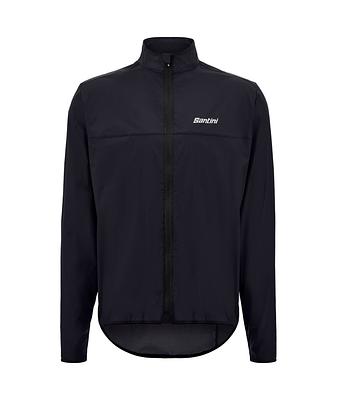 Santini Ventus Wind Men's Cycling Jacket (Black)