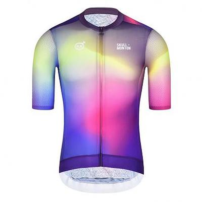 Monton Northern Lights Men's Cycling Jersey (Blue/Purple)