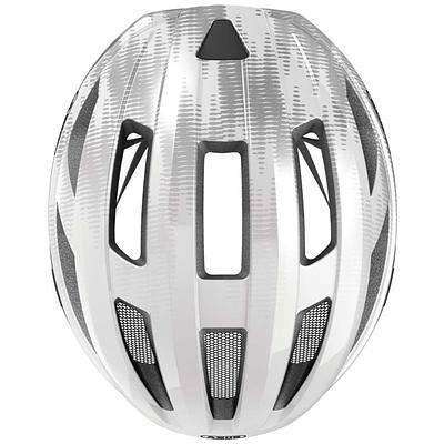 Abus Macator Road Cycling Helmet (White Silver)