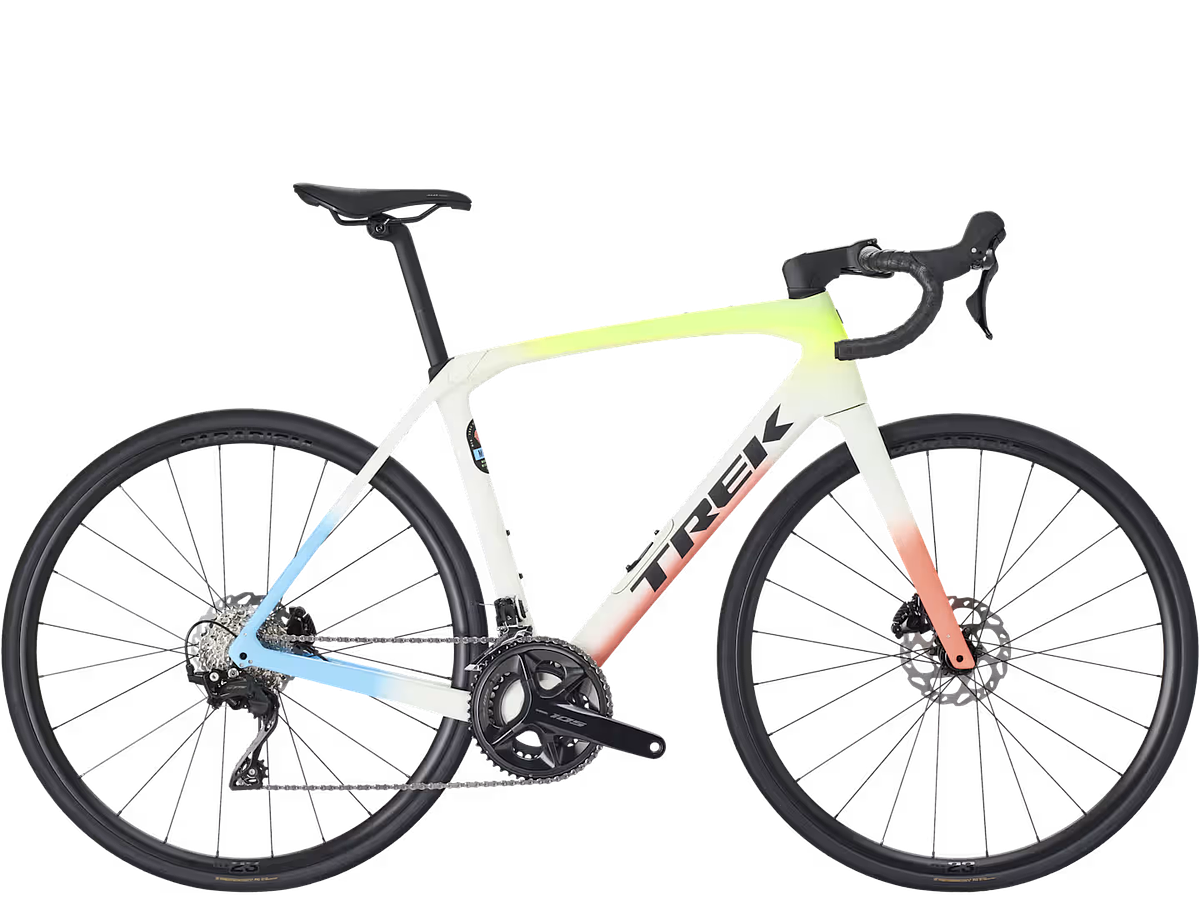 Trek Domane SL 5 Gen 4 (Era White/Glowstick/Coral Fade)