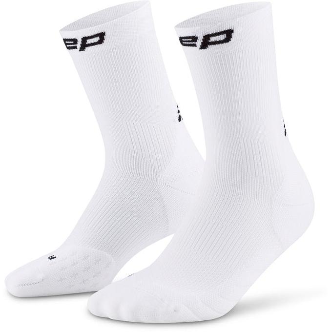 CEP Compression Core Run Mid Cut 5.0 Men's Compression Socks (White)