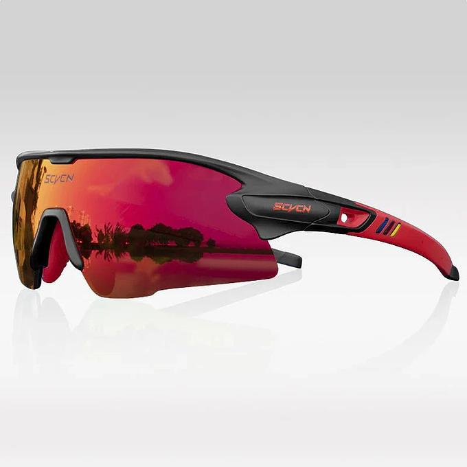 Kapvoe Scvcn S2 Sport Sunglasses (Red/Black)