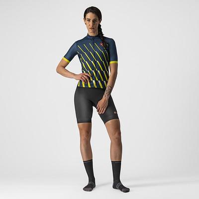Castelli Pendio Women's Cycling Jersey (Moonlite Ocean/Sulphur White)