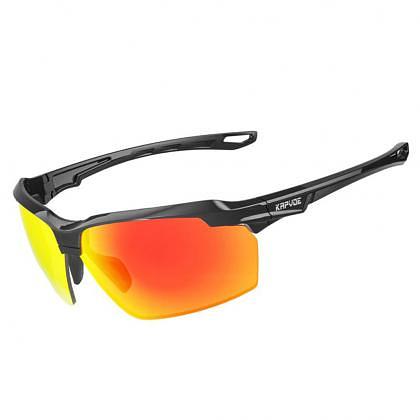 Kapvoe X87 Sport Sunglasses (Red/Black)
