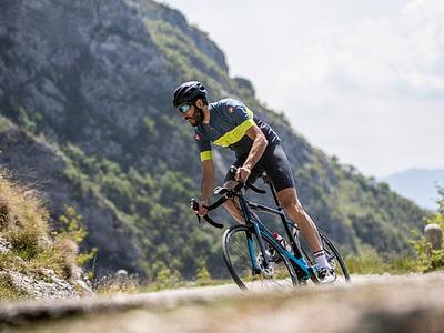 Castelli Prologo VI Mens Cycling Jersey (Dark Gray/Vortex/Winter Sky)