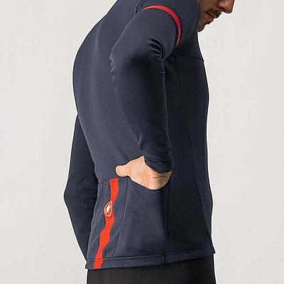 Castelli Fondo 2 Jersey (Savile Blue/Red Reflex)