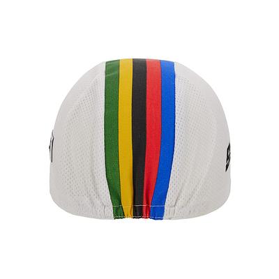 Santini UCI Official World Champion Unisex Cycling Cap (White)