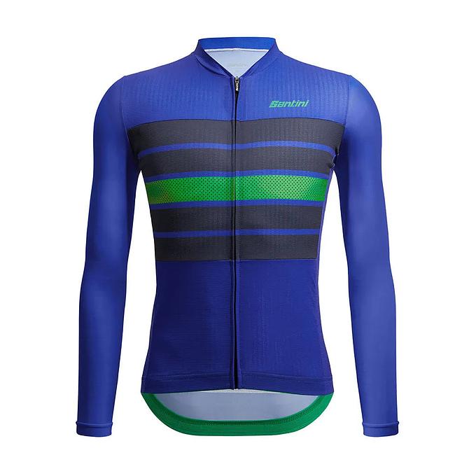Santini Eco Sleek Bengal Mens Cycling Jersey (Blue)