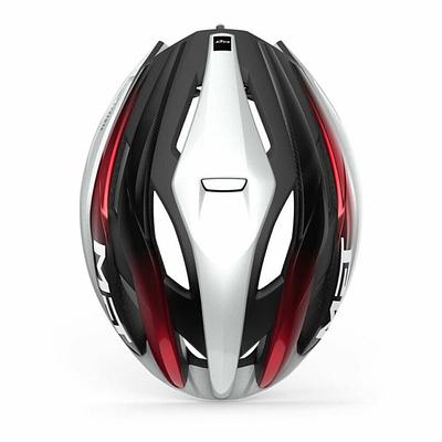 [Open Box] MET Trenta MIPS Road Cycling Helmet (White/Black/Red Metallic/Glosy)