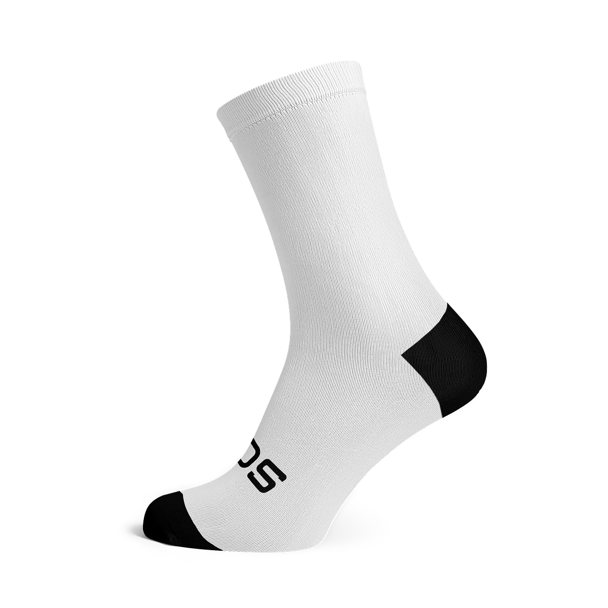 Sox Footwear Solid White Casual Crew Unisex Multi Sport Socks (Print)