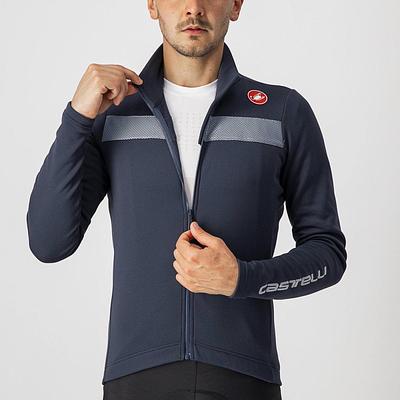 Castelli Puro 3 Mens Cycling Jersey (Savile Blue/Silver Reflex)