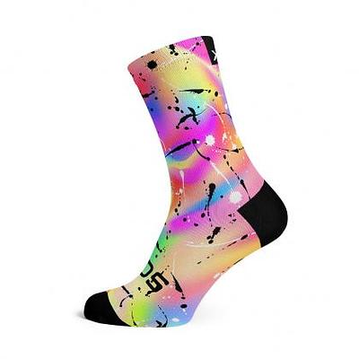Sox Footwear Holographic Casual Crew Unisex Multi Sport Socks (Print)