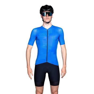 Bioracer Spitfire Warp Mens Cycling Jersey (Blue)
