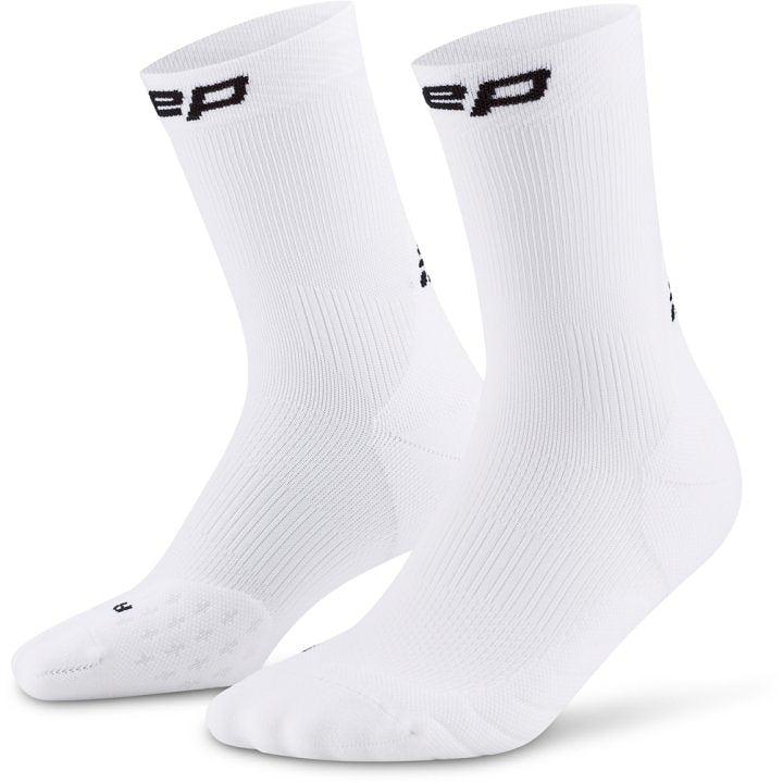 CEP Compression Core Run Mid Cut 5.0 Men's Compression Socks (White)
