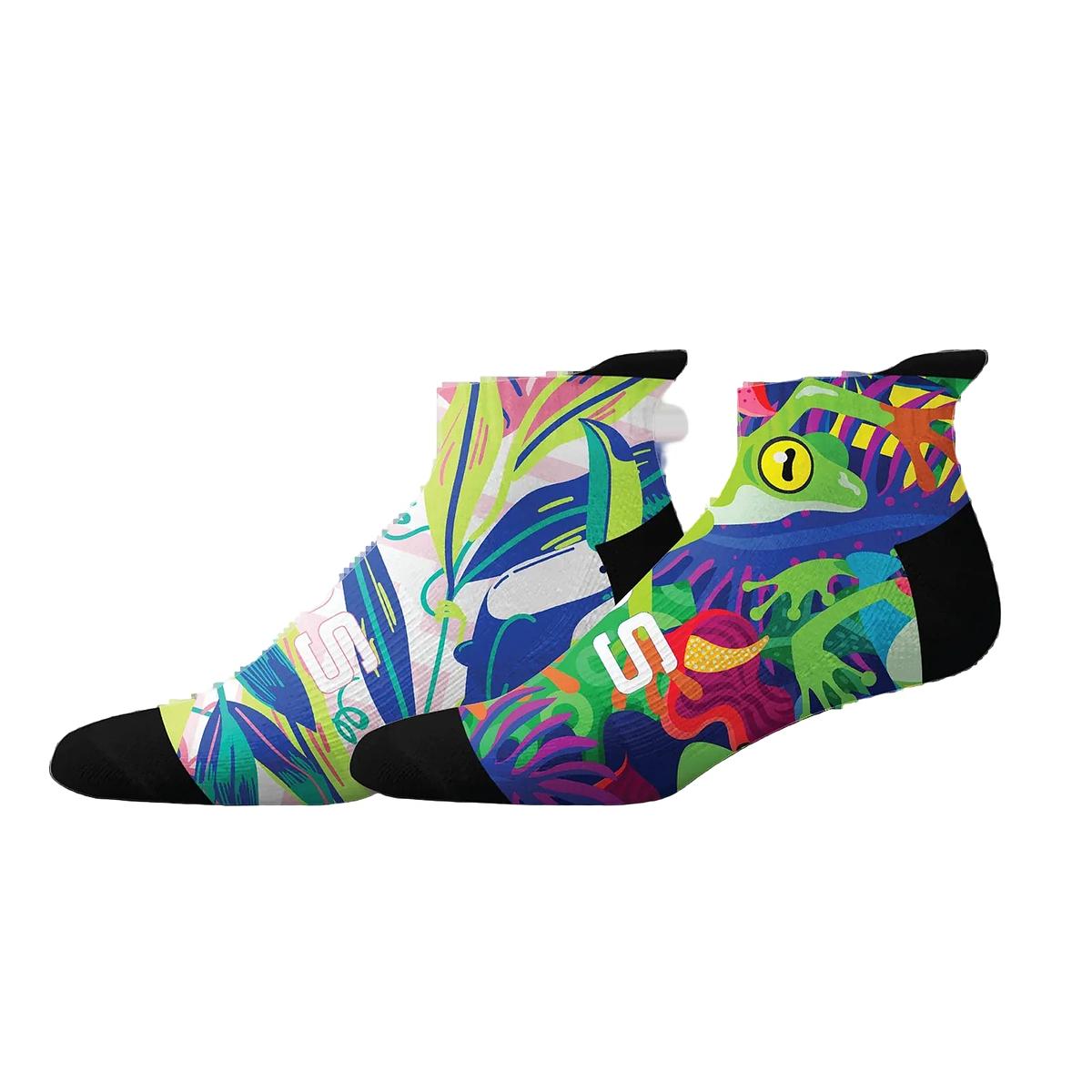 Sox Footwear Birds and Frogs Tab Unisex Multi Sport Socks - Pack of 2 (Print)