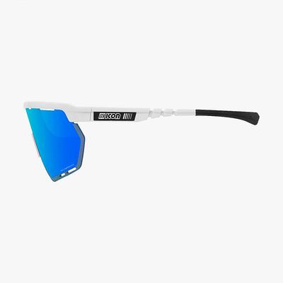 Scicon Aerowing Sport Sunglasses (Multimirror Blue/White Gloss)
