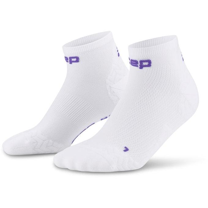 CEP Compression Core Run Ultralight Low Cut 4.0 Women's Compression Socks (White)