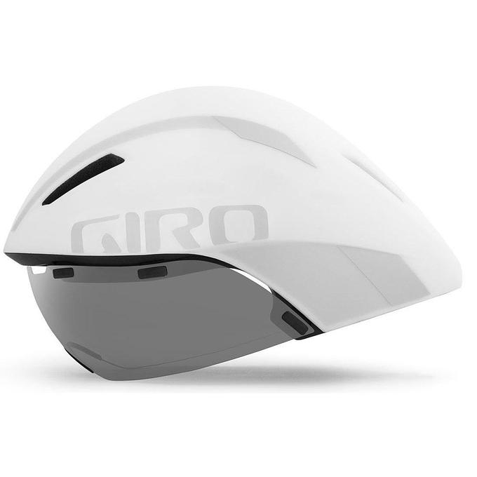 Giro Aerohead MIPS Aero Road Cycling Helmet (Matte White/Silver)