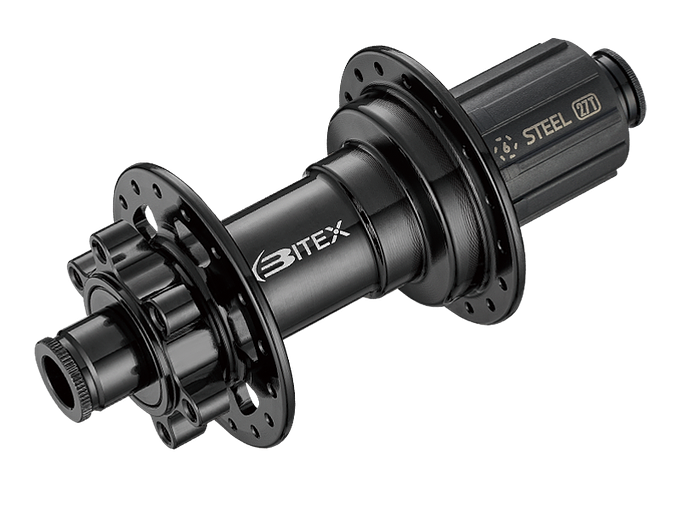 Bitex BX217R 6 Bolt Rear Hub (Black)