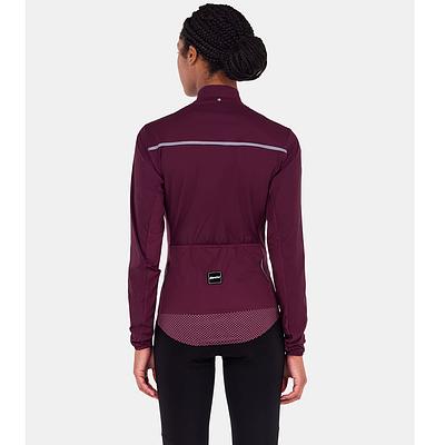 Santini Ready To Ride Wind Cycling Jacket (Burgundy)