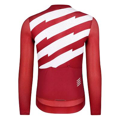 Monton Wednesday Men's Long Sleeve Cycling Jersey (Brick Red)