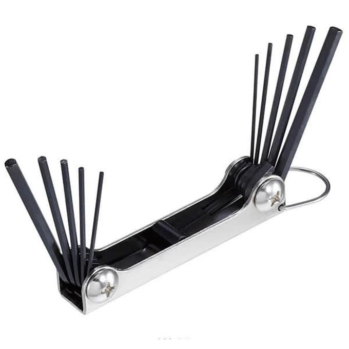 Hozan W-98 Hex Wrench Set (Silver)