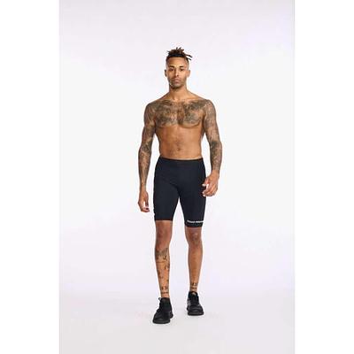 2XU MT6430B Aero 9 Inch Men's Triathlon Shorts (Black/White)